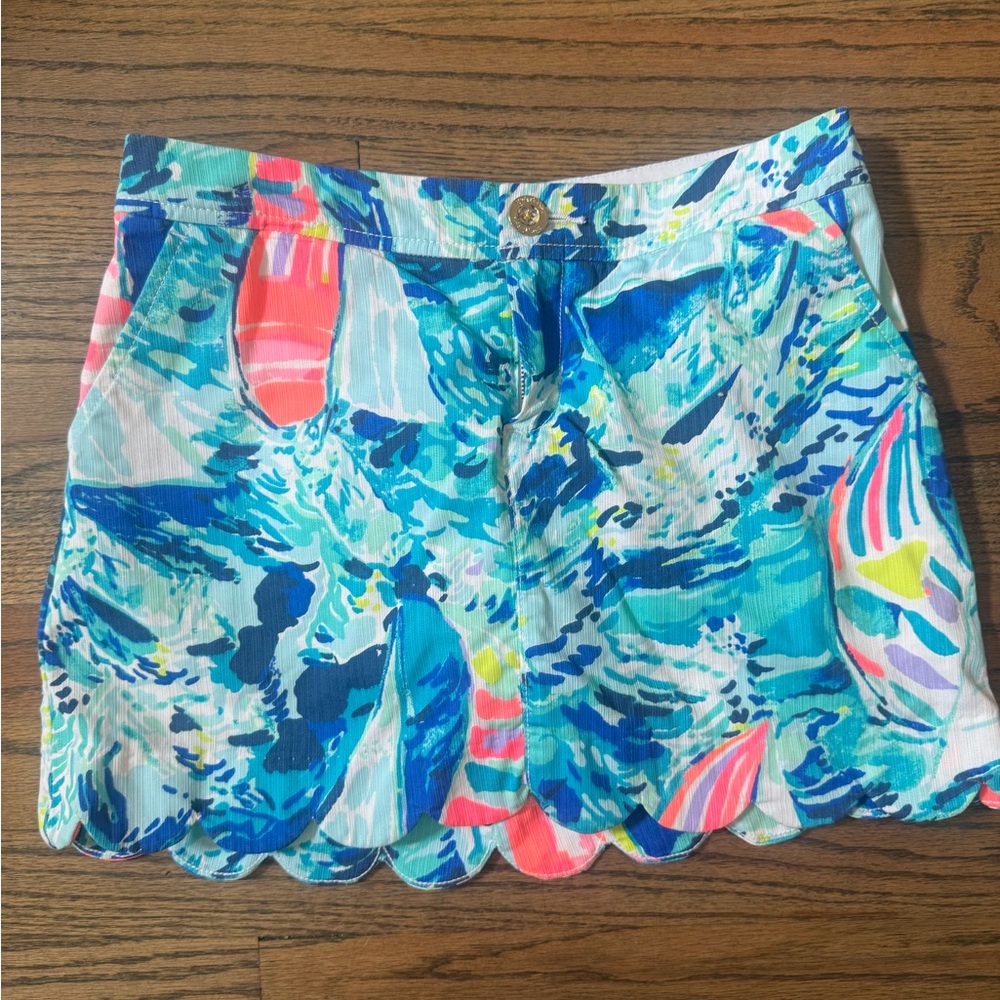 Lilly Pulitzer Multicolor Skirt with Scalloped Hem